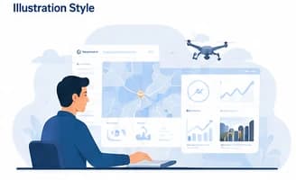 Un flujo de aprendizaje dirigido por personas y apoyado por orientación organizada de DroneJob.ai.